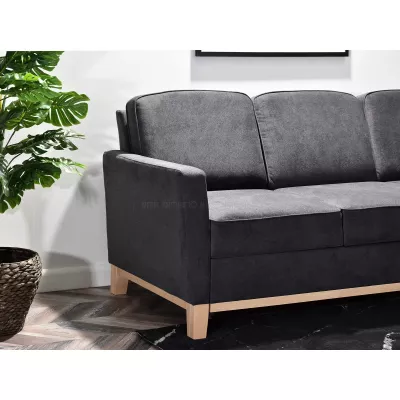Schlafsofa NOHEMA – Graphit/Eiche