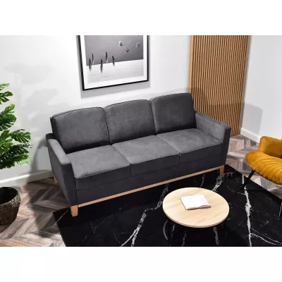 Schlafsofa NOHEMA – Graphit/Eiche