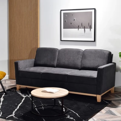 Schlafsofa NOHEMA – Graphit/Eiche