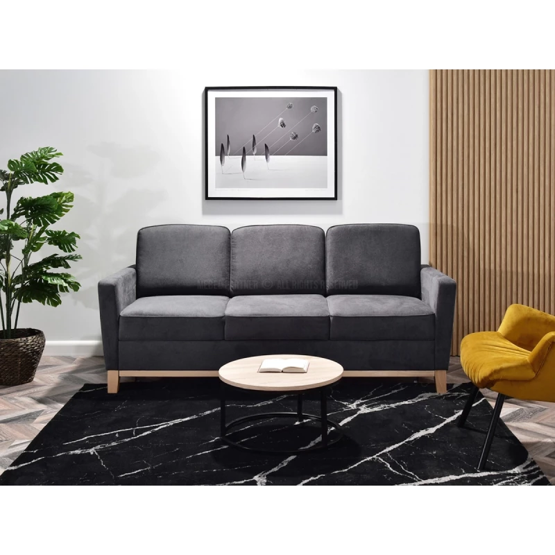 Schlafsofa NOHEMA – Graphit/Eiche
