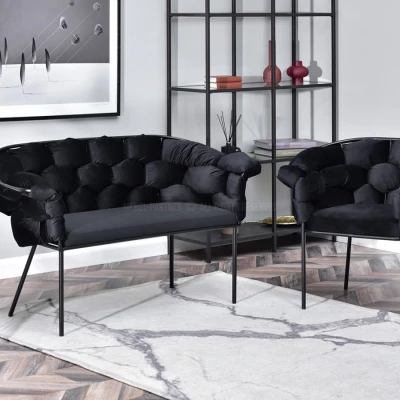 Designer-Sessel BARTOL – schwarz