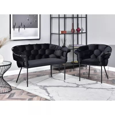 Designer-Sessel BARTOL – schwarz
