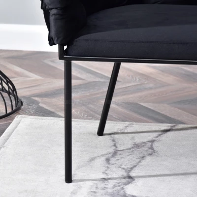 Designer-Sessel BARTOL – schwarz