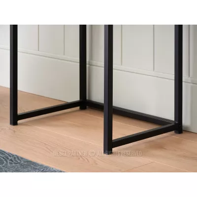 Schmaler Konsolentisch NIRAI - Eiche / Schwarz
