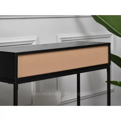 NIRAI Konsolentisch mit Schublade - schwarz