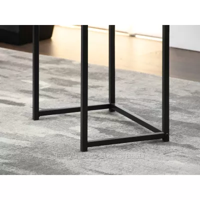 Schmaler Konsolentisch NIRAI - Beton / Schwarz