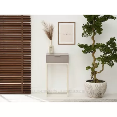 Schmaler Konsolentisch NIRAI - beige / creme