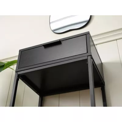 Schmaler Konsolentisch NIRAI - schwarz