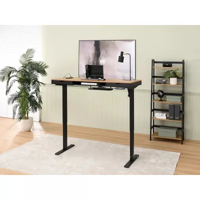 Schreibtisch 140 HESOL - schwarz / Eiche