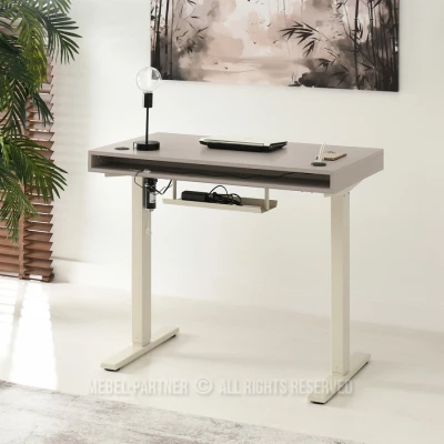 Schreibtisch 100 HESOL - beige / creme