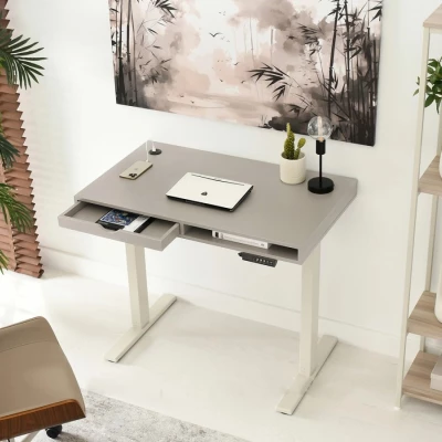 Schreibtisch 100 HESOL - beige / creme