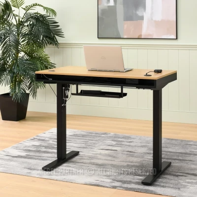 Schreibtisch 100 HESOL - schwarz / Eiche