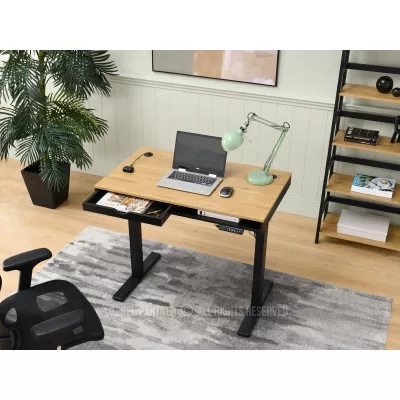 Schreibtisch 100 HESOL - schwarz / Eiche