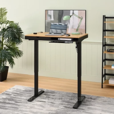 Schreibtisch 100 HESOL - schwarz / Eiche