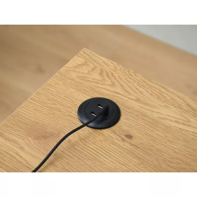 Schreibtisch 100 HESOL - schwarz / Eiche