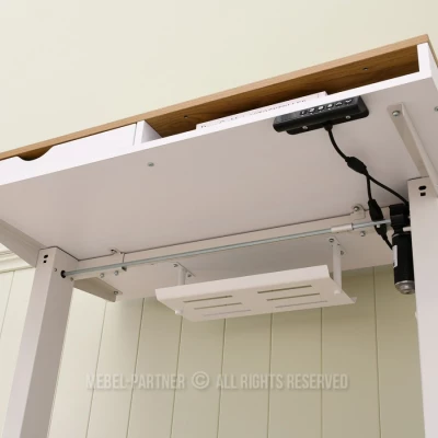 Schreibtisch 100 HESOL - weiß / Eiche