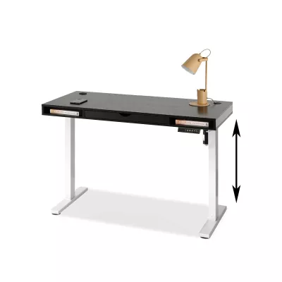Schreibtisch 120 HESOL - schwarz / weiß