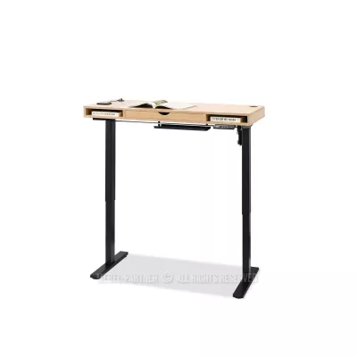 Schreibtisch 120 HESOL - Sonoma Eiche / Schwarz