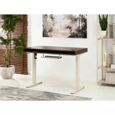 Schreibtisch 120 HESOL - Walnuss / Creme