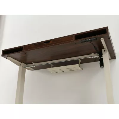Schreibtisch 120 HESOL - Walnuss / Creme