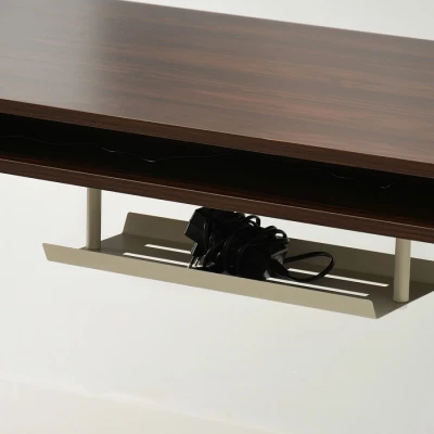 Schreibtisch 120 HESOL - Walnuss / Creme