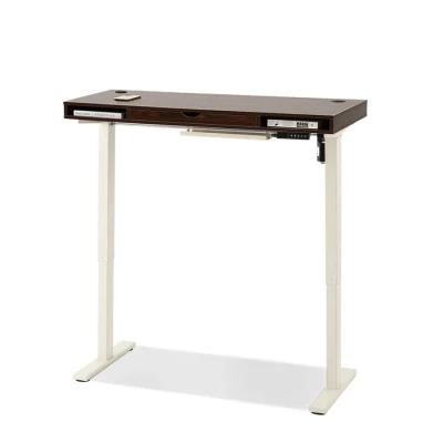 Schreibtisch 120 HESOL - Walnuss / Creme