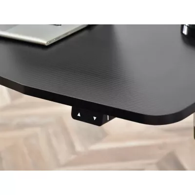 IKERNE höhenverstellbarer Schreibtisch - schwarz / weiß
