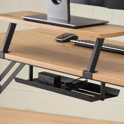 Schreibtisch 115 HARO - Eiche / Schwarz
