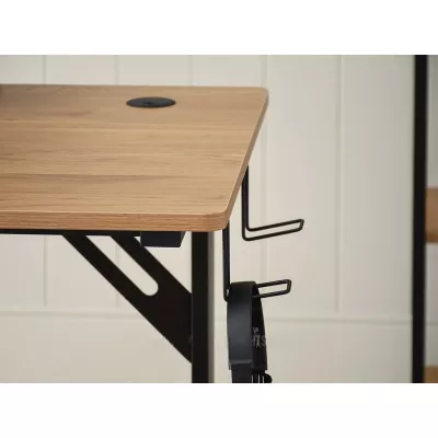 Schreibtisch 115 HARO - Eiche / Schwarz