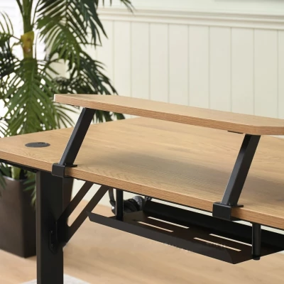 Schreibtisch 115 HARO - Eiche / Schwarz