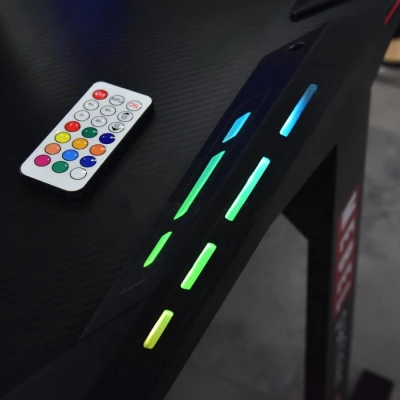 HARO Gamingtisch mit LED-Beleuchtung - schwarz