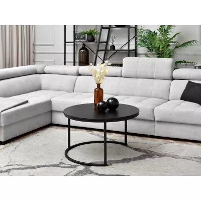 Runder Couchtisch URVIN - schwarz