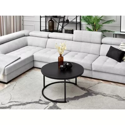 Runder Couchtisch URVIN - schwarz