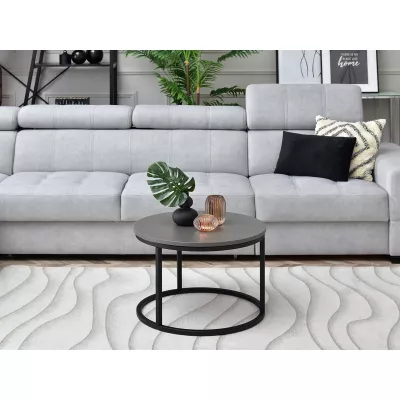 Kleiner Couchtisch URVIN - graphitgrau / schwarz