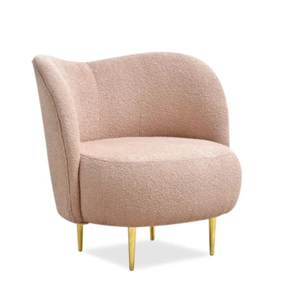 TOLA Designer-Sessel – Puder/Gold