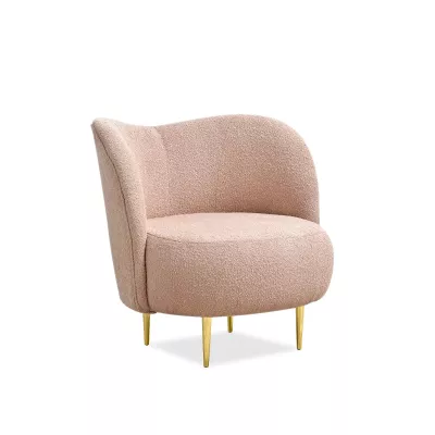 TOLA Designer-Sessel – Puder/Gold