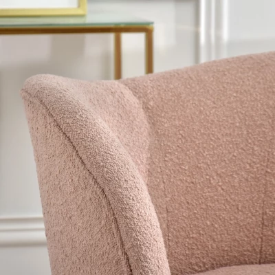 TOLA Designer-Sessel – Puder/Gold
