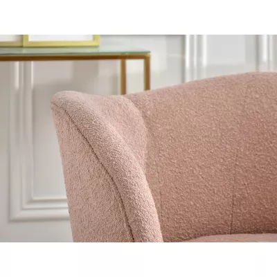 TOLA Designer-Sessel – Puder/Gold