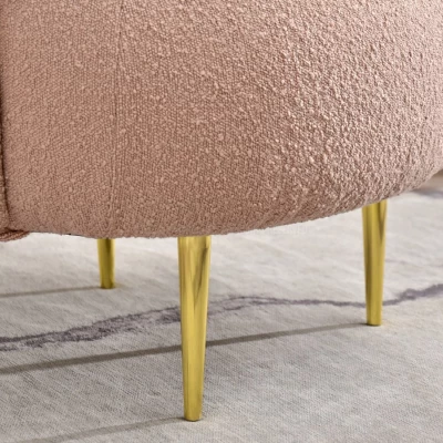 TOLA Designer-Sessel – Puder/Gold