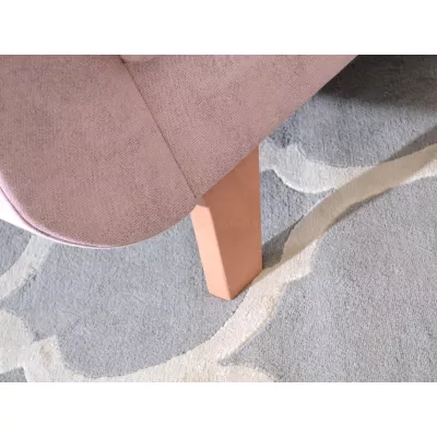 Skandinavischer Sessel HOLMARA - rosa / Buche