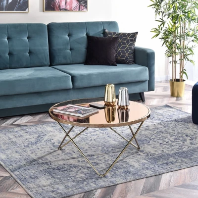 RAMAL Couchtisch - Goldbronze / Gold