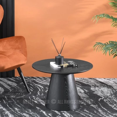 Runder Couchtisch 60 DONIS - schwarz
