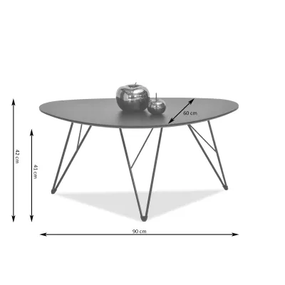 Designer Couchtisch ALIRIO - schwarz