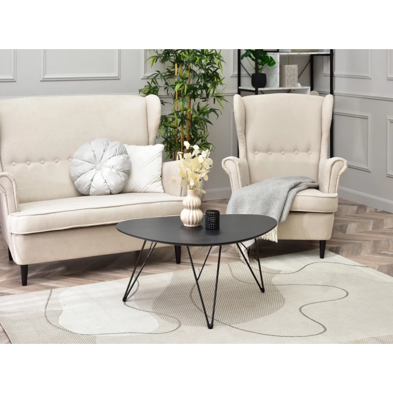 Designer Couchtisch ALIRIO - schwarz