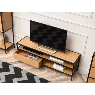 TV-Ständer MAIRA - Eiche / Schwarz