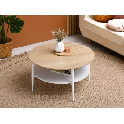 Runder Couchtisch TODOR - weiß
