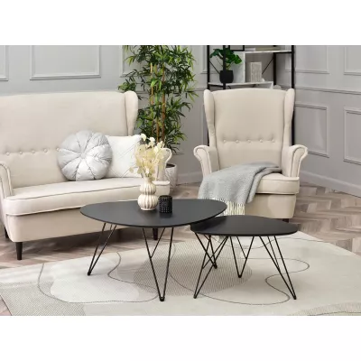 ALIRIO Couchtisch-Set - schwarz