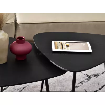 KEVIN Couchtisch-Set - schwarz