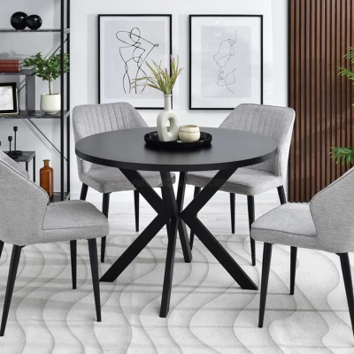 Designer Ausziehtisch 100(180)x100 ANCEL - schwarz