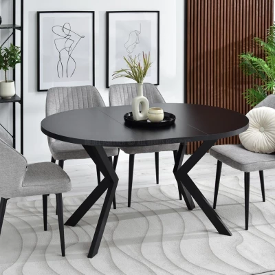 Designer Ausziehtisch 100(180)x100 ANCEL - schwarz